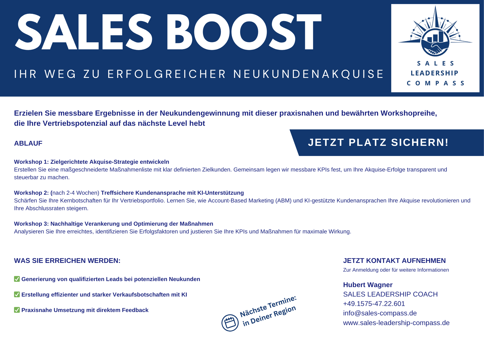 Sales Boost Workshop Onepager