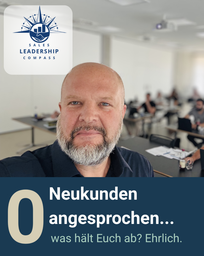 Stolz auf die Maschine, aber niemand ruft beim Neukunden an keineneukundenangesprochen
